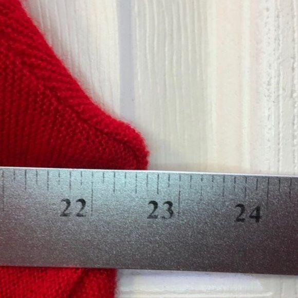 Lacoste Vintage 80's Red Cardigan Men Size L - Picture 11 of 11